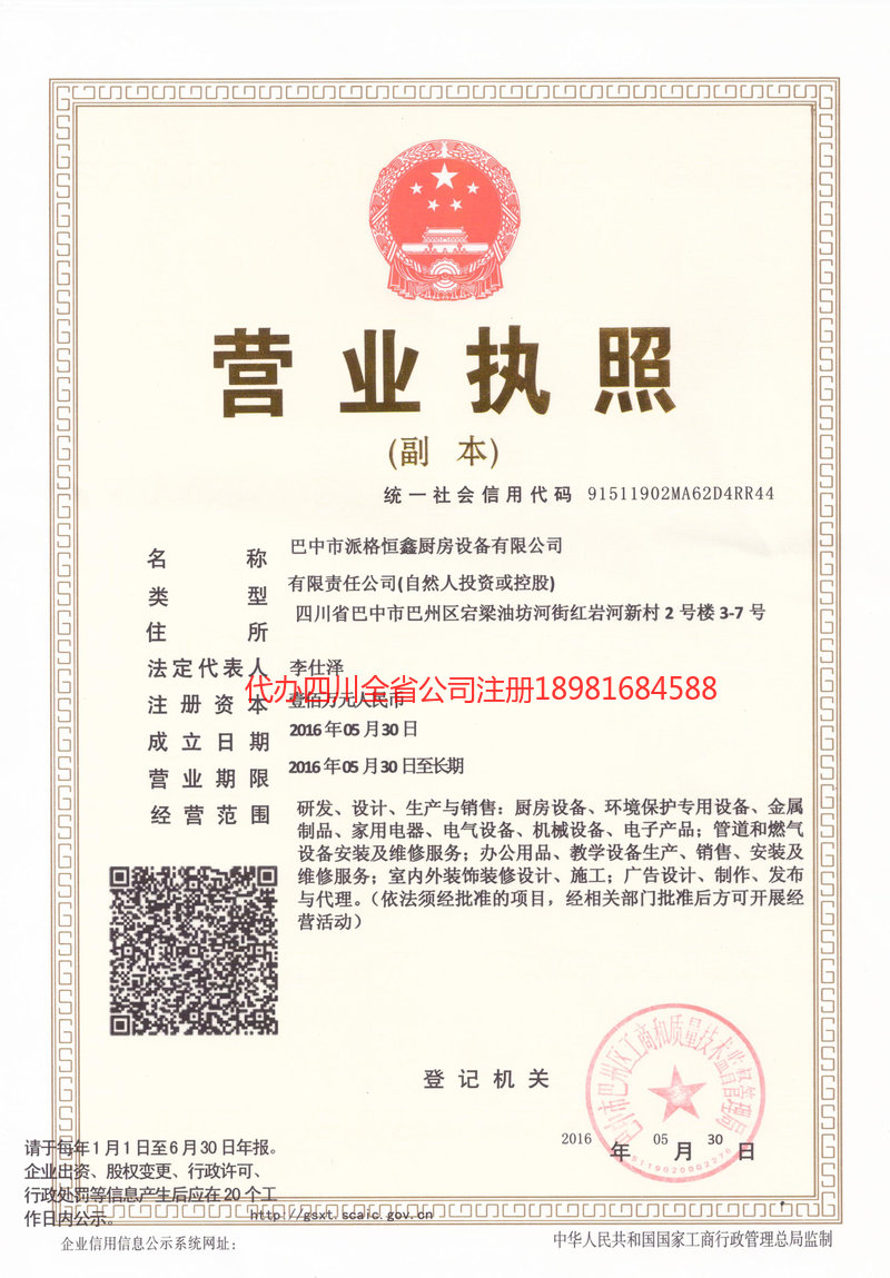 临湘临湘派格恒鑫厨房设备有限公司